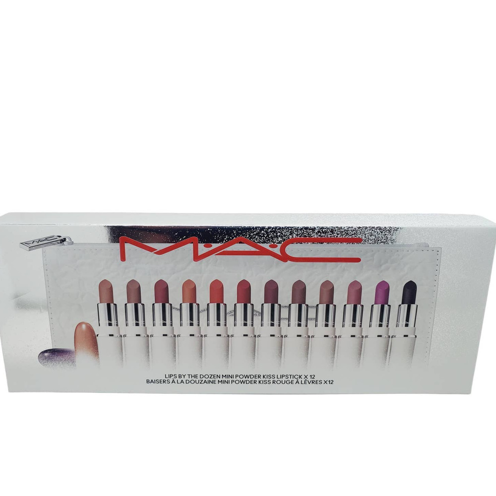 MAC Lips By The Dozen Mini Powder Kiss Lipstick X 12